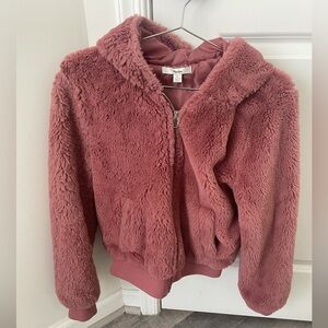 Super comfy/warm mauve teddy jacket